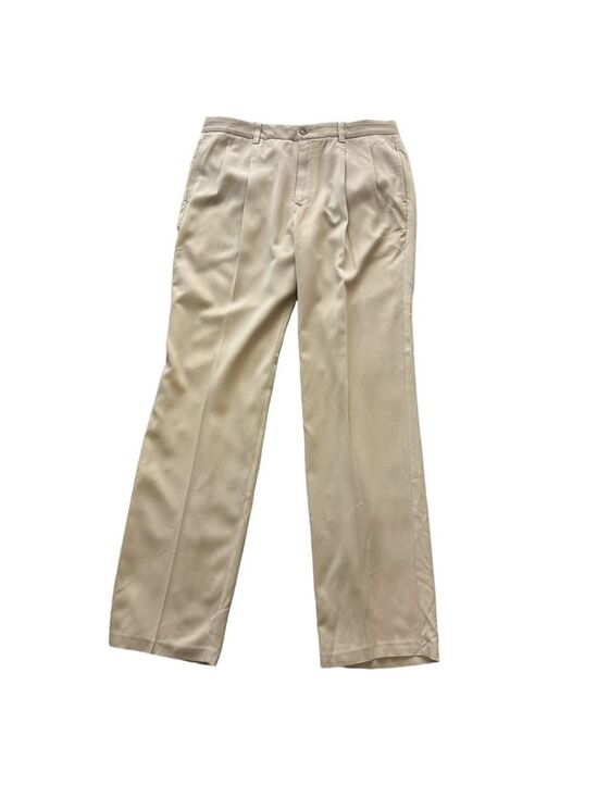 Tommy Bahama Other - Tommy Bahama 100% Silk Pleated Dress Pants Beige 36 Herringbone